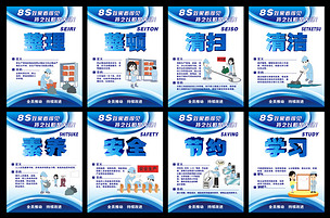 企业8S管理展板设计 高效管理的视觉化工具